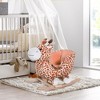 Ruvalino Baby Bouncers and Rockers Toddler Kid Chair Plush Giraffe Rocking Toy for Playroom Living Room, Brown, 23.5"*12.5"*19.8" - 2 of 4