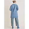 VENUS Womens Denim Faux Shearling Jacket - 2 of 4