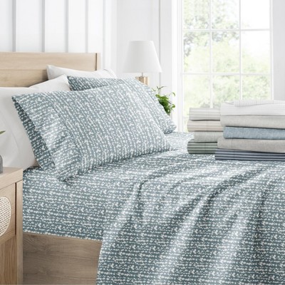 Soft Lines Patterned Stripe Ultra-Soft 4 Piece Bed Sheet Set - Becky Cameron