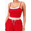 Slickblue Casual Tank & Sweatpant Set, Stretch Fabric, 2 Piece Co-ord Outfit, Sporty Style, Color Options, Size S-L - 4 of 4
