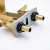 ChicFurnit Bathroom Sink Faucet Widespread Two Handle with Waterfall Spout for Bathroom Use, Gold, 9"*9"*10" - 3 of 4