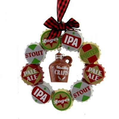 3.5 Inch Ipa Bottle Cap Wreath Dad Pale Ale Stout Lager Beer Tree Ornaments
