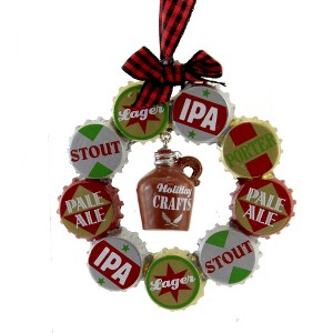 3.5 Inch Ipa Bottle Cap Wreath Dad Pale Ale Stout Lager Beer Tree Ornaments - 1 of 3