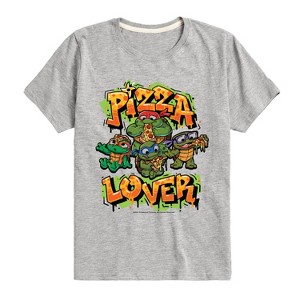 Boys' - Teenage Mutant Ninja Turtles Mutant Mayhem - Pizza Lover Short Sleeve Graphic T-Shirt - 1 of 3