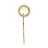 Black Bow Jewelry 14k Yellow Gold, Athletic Collection, Small Polished Number 6 Pendant - 2 of 4