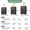 COZONY 3-Piece Expandable Hardshell Luggage Set, 20/24/28 in Suitcases with Spinner Wheels - 2 of 4