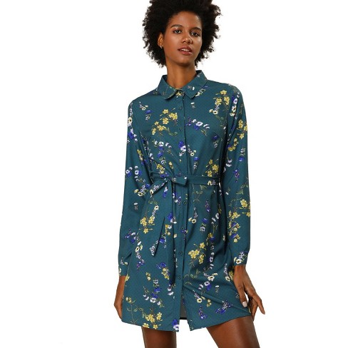 Unique Bargains Allegra K Women's Vintage Button Down Dress