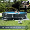 Intex Above Ground Swimming Pool Set, Ultra XTR 16' x 48" Round Frame Bundled with OptiFlow Premium Pure Silica Filter Pool Sand, 50 lb Bag - 2 of 4