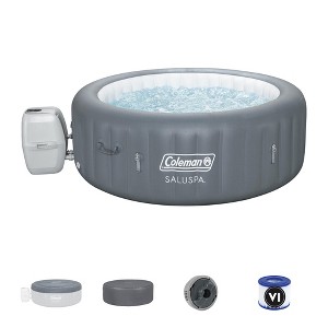 Bestway Coleman Palm Springs 4 to 6 Person EnergySense Smart AirJet Plus Inflatable Hot Tub Outdoor Spa with 140 AirJets and Insulated Cover - 1 of 4