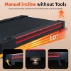 SEVOBAL Walking Pad Running 3HP Cushioned Belt 10° Incline Portable Treadmill Spacious Surface Under Desk Home Gym Office, Red, 49.6"*22.8"*5.5" - 4 of 4