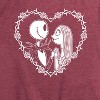 Women's - The Nightmare Before Christmas - Jack Skellington and Sally Heart Short Sleeve Graphic T-Shirt - 2 of 4