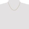 Black Bow Jewelry 1mm, 14k Yellow Gold, Solid Spiga Chain Necklace - 2 of 4