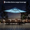 10' x 10' Heavy Duty Square Solar Cantilever Umbrella, 2-Tier Aluminum  Outdoor Patio Umbrella with Weighted Base 360-Degree Rotation for Backyard - 4 of 4