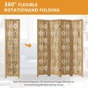 Wooakway Rustic Folding Wood Room Divider Vintage Freestand Privacy Screen for Room Seperation Living Room Bedroom Office Room - 4 of 4