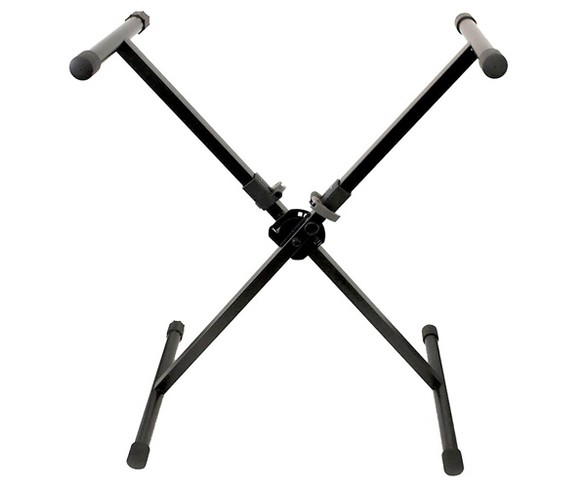Peak Music Stands Portable Keybord Stand-Single Brace with Quick Lock Button Mechanism