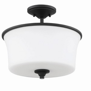 Craftmade Lighting Gwyneth 2 - Light Semi-Flush Mount in  Flat Black - 1 of 2