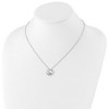 Black Bow Jewelry Blue Topaz & .05 Ctw Diamond Circle Sterling Silver Necklace, 18-20 In - 4 of 4