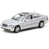 Mercedes-Benz S-Class Brilliant Silver Metallic "Global64" Series 1/64 Diecast Model by Tarmac Works - 2 of 4