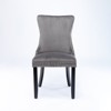 PAGED Dining Chairs Set of 2 Modern Living Room Chair with Wooden Legs and Nailhead Trim, High Back Velvet Dining Room Chair for Kitchen - 3 of 4