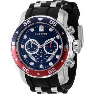 Invicta 44521 Men's Pro Diver Chronograph Blue Dial Strap Watch