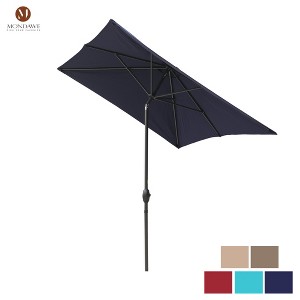 Mondawe 10ft Rectangular Outdoor Patio Umbrella with Tilt and Crank - 1 of 4