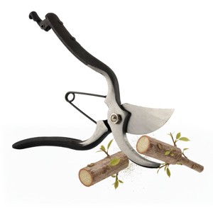 Bypass Pruning Shears for Gardening - 8.8” Forged Carbon Steel Heavy Duty Garden Shears with Spring Loaded Blades - Ultra Sharp Trimming Scissors - - 1 of 4