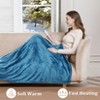 Heated Blanket Electric Throw, Reversible Two-Color Flannel Heating Blankets, Soft Heated Throws for Couch with 5 Heat Setting - 4 of 4