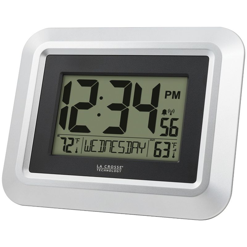 La Crosse Technology® Atomic Digital Wall Clock with Indoor/Outdoor Temperature, 2 of 5