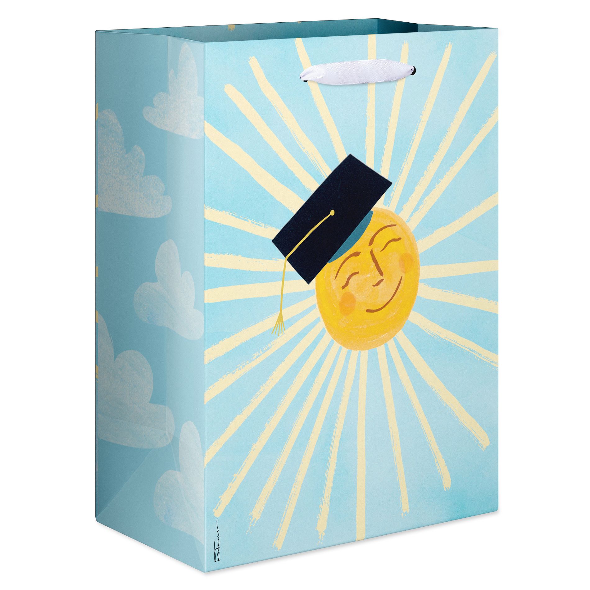 Large Graduation Gift Bag, Sunshine 13"x10" Designed by Kathy Davis
