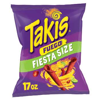 Takis Fuego Tortilla Chips Fiesta Size Bag - 17oz