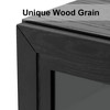 72’’ Tall 6-Tier Glass Door Decorative Storage Cabinet - Stylish Display and Organization Unit for Living Room - 3 of 4