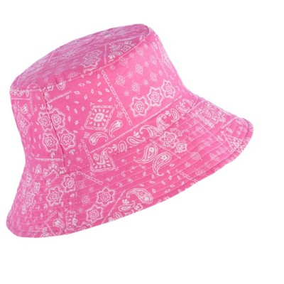 Pink and White Reversible Bucket Hat - image 2
