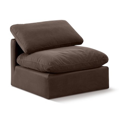 Meridian Furniture,Indulge Velvet Armless Chair