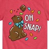Boys' - Instant Message - Oh Snap Chocolate Bunny Short Sleeve Graphic T-Shirt - 2 of 4