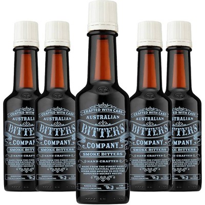 Australian Bitters Company Smoke Bitters 5 Pack: Elevate Your Cocktails with 4oz Bottles Perfect for Classic Mixed Drinks