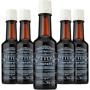 Australian Bitters Company Smoke Bitters 5 Pack: Elevate Your Cocktails with 4oz Bottles Perfect for Classic Mixed Drinks - 1 of 2