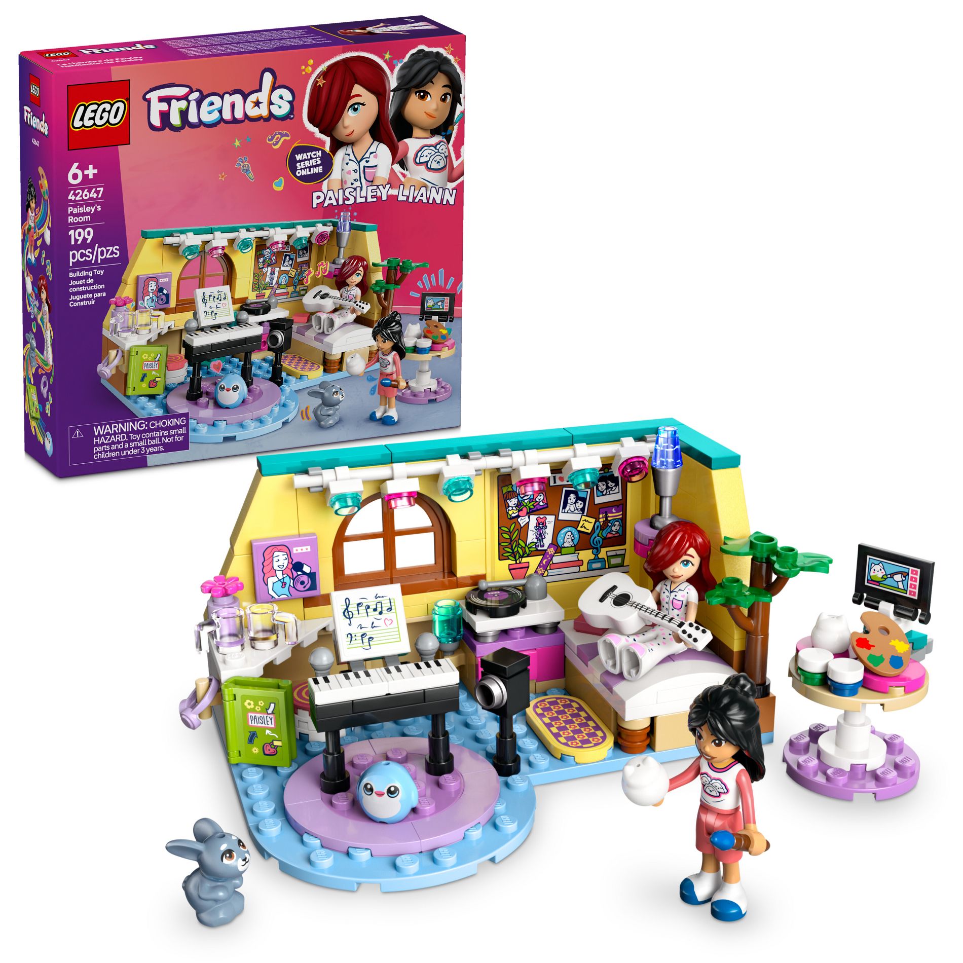 LEGO Friends Paisley's Room Building Toy with 2 Minidolls 42647