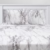 Marble 4 Piece Printed Sheet Set, Double Brushed Microfiber by Sweet Home Collection® - image 2 of 4