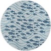Unique Loom Outdoor Coastal Shoal Fishes Woven Area Rug - 2 of 4
