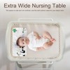 LOVSON Baby Changing Table with Removable Safety Belt, Storage Space, and Casters Sturdy construction, easy-to-clean surface, white - 4 of 4