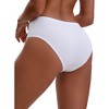 INSPIRE CHIC Women's Cotton High Waist Bright Trim Briefs Elastic Waistband Breathable Classic Underwear - 2 of 4