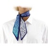 Unique Bargains Women's Flowers Scarf Headband Blue White 1 Pc - 3 of 4