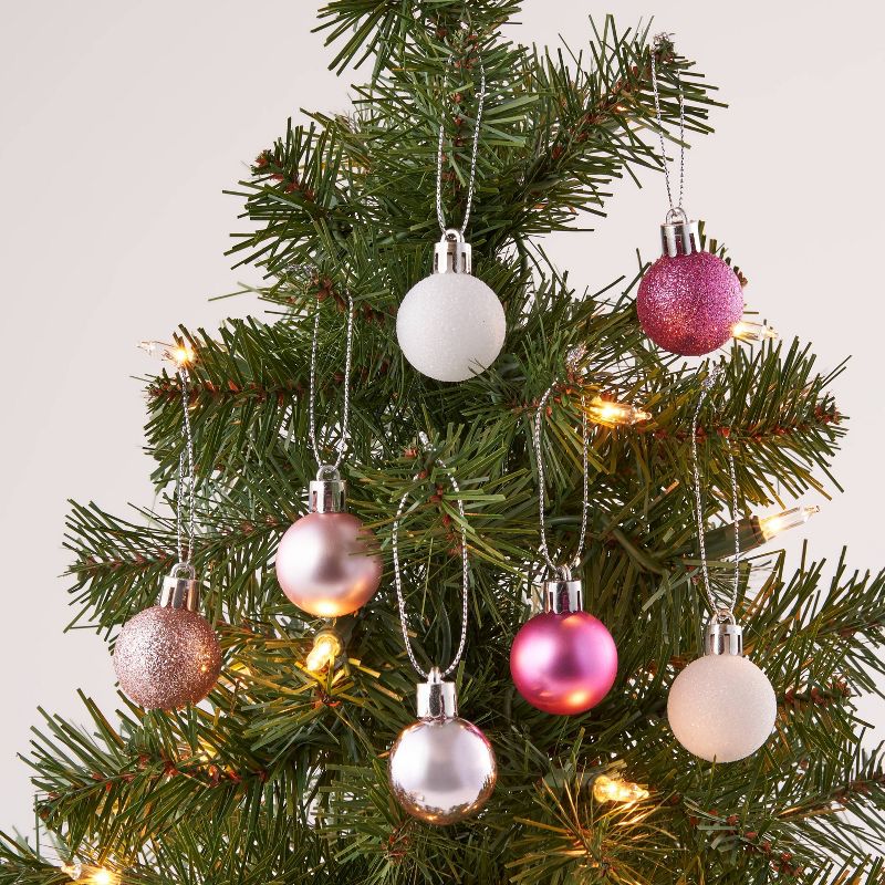 25ct Round Mini Christmas Tree Ornament Set - Wondershop™, 2 of 3