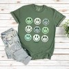 S.W.Smiley St. Patrick's Smiley Chart - Women's Garment Dyed Graphic T-Shirt - 2 of 4