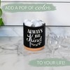 Elanze Designs Always Be Kind Black X-Large Cork Bottom, Kitchen Counter, Ceramic Stoneware, Coffee, Tea and Hot Chocolate, Machine Brewing, K Capsule - 4 of 4