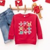 The Juniper Shop Candy Heart Smile Solid Toddler Graphic Sweatshirt - 2 of 3