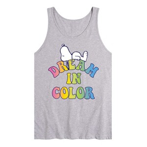 Men's - Peanuts - Dream In Color Graphic Tank Top - 1 of 3