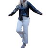 Women's Faux Leather Oversized Shirt - AnnieWear - 4 of 4