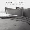 Cloud Weave Textured Comforter Set, Plush All-Season Down Alternative, Ultra Soft, 3-Piece Set - Becky Cameron - 4 of 4