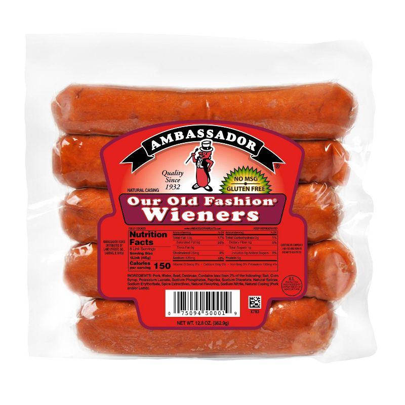Ambassador Our Old Fashion Wieners - 12.8oz, 1 of 5